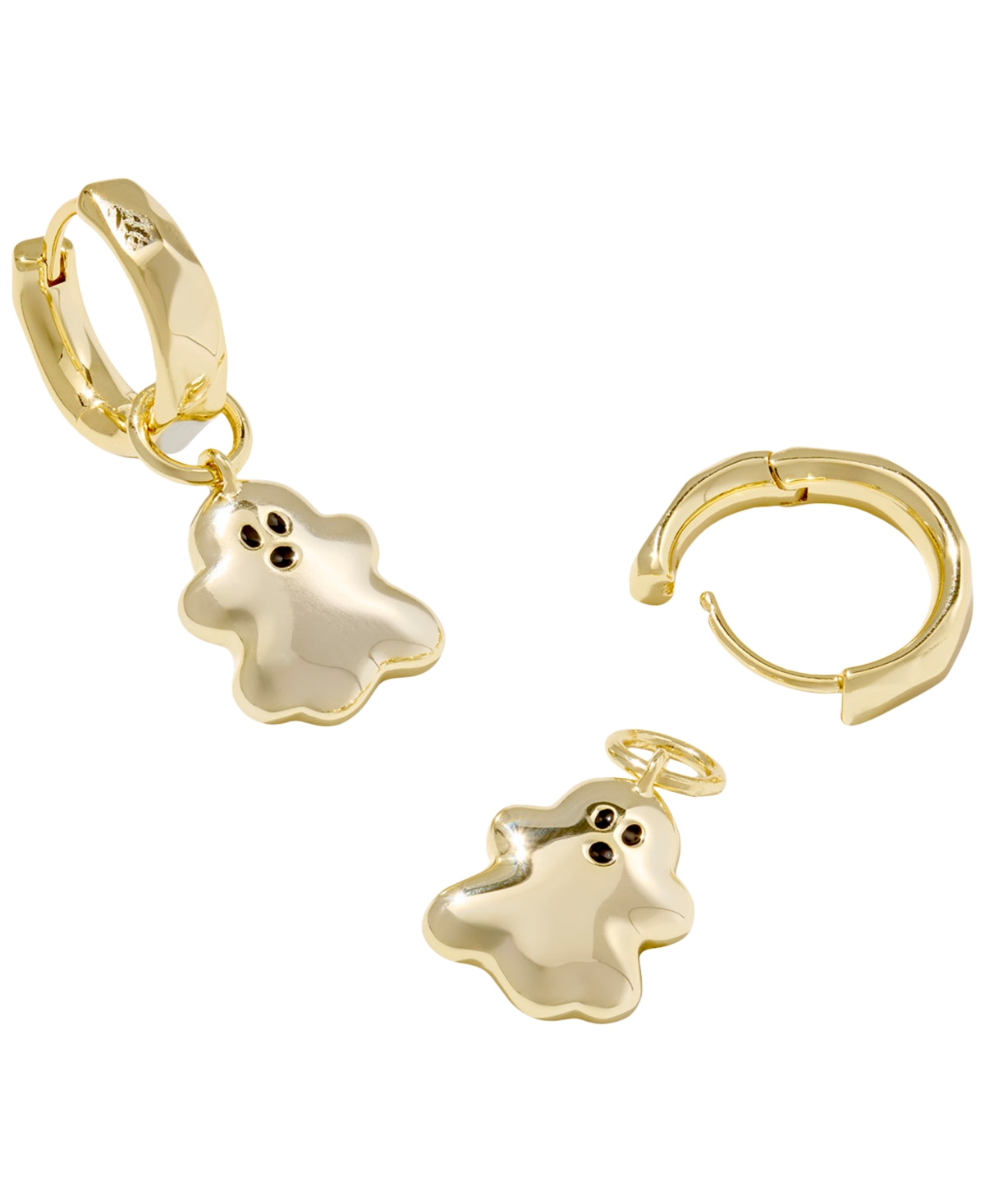 Kendra Scott Imitation Pearl Ghost Huggie Earrings In Gold
