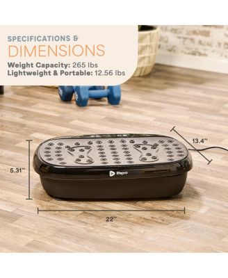 Lifepro HexaPlate Lite Vibration Plate Exercise Machine – Full Body Vibrating Platform for Lymphatic Drainage, Recovery & Muscle Toning