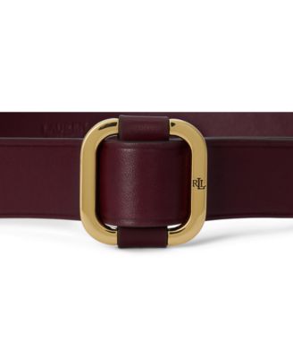 Women's Slide Buckle Leather Belt