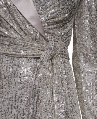 Women's Social Sequin V-Neck Dress