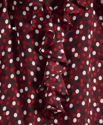 Women's Ruffle-Trim Bell-Sleeve Mini Dress, Macy's Exclusive 