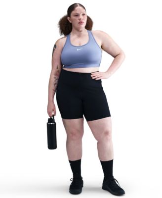 Plus Size Active Medium-Support Padded Logo Sports Bra