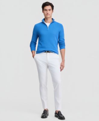 Men's Mouline Texture Quarter-Zip Sweater