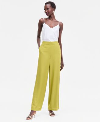 I.N.C. International Concepts - Women's High-Rise Pull-On Wide-Leg Pants