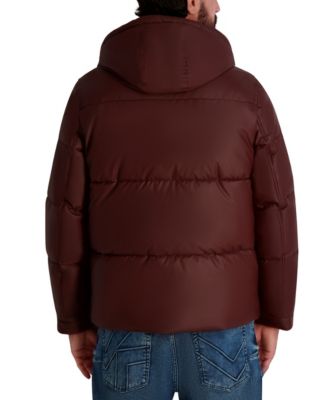 Men's Midweight Hooded Puffer Pockets Jacket