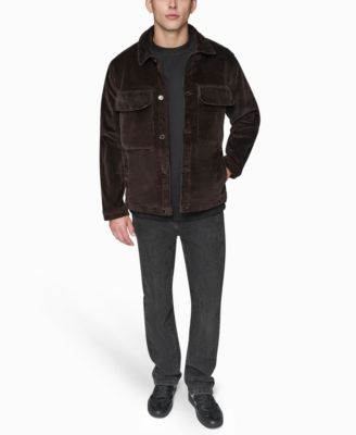 Men's Corduroy Collared Shirt Jacket