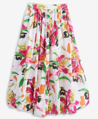 Women's Bubble-Hem Midi Skirt, Macy's Exclusive