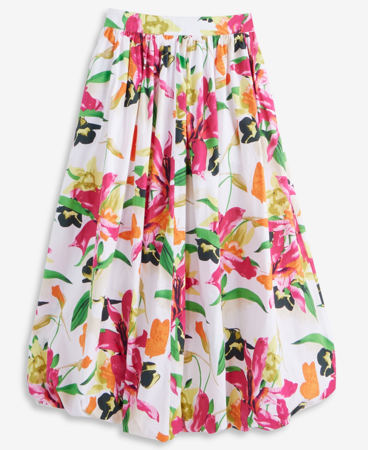 I.n.c. International Concepts Women's Bubble-Hem Midi Skirt, Macy's Exclusive