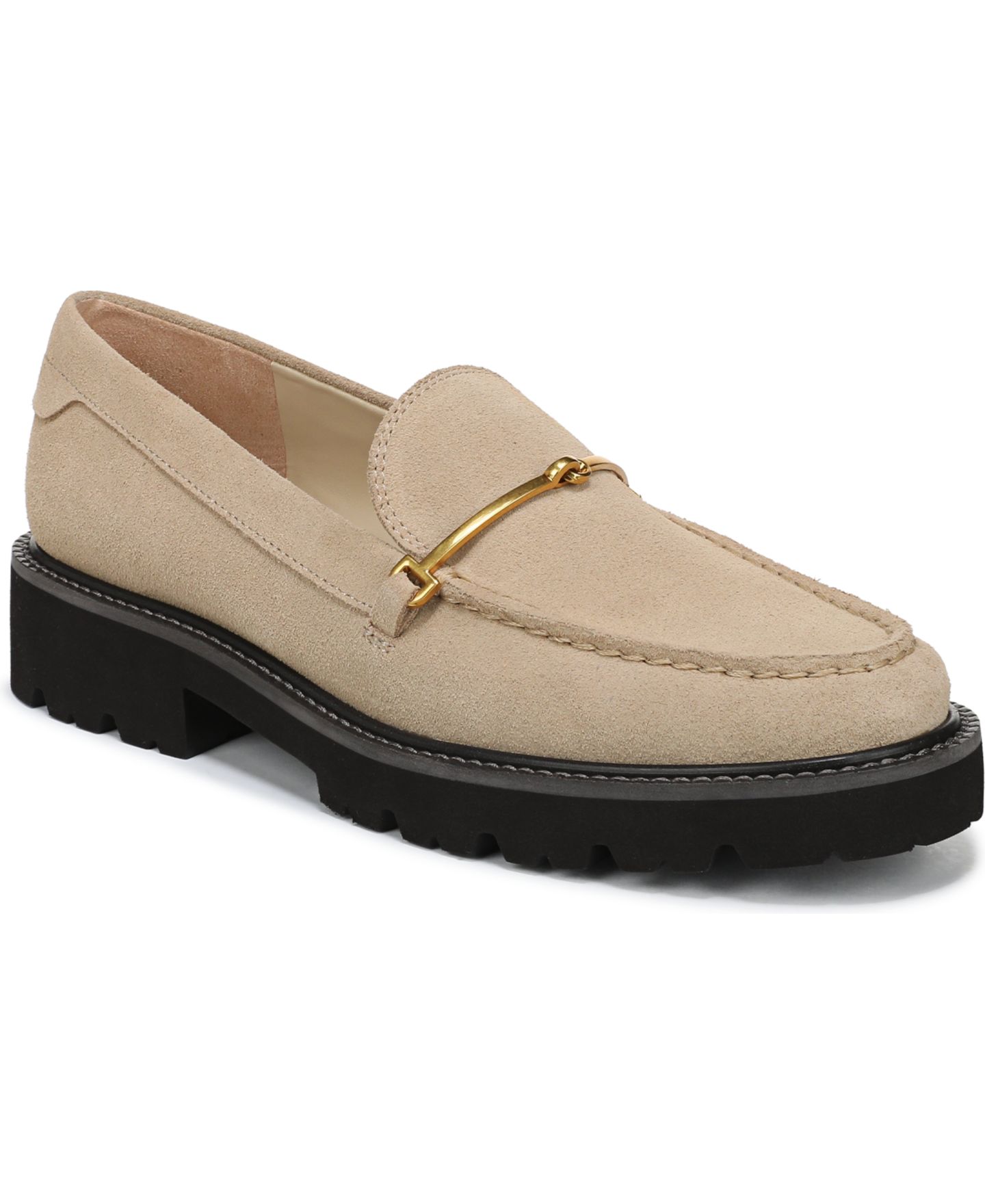 Женские туфли Franco Sarto Senna2 Round Toe Loafer/Moc, цвет: Бежевый замшевый — фото 1