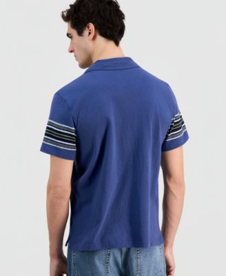 Men's Cotton Striped Short-Sleeve Polo Shirt, Macy's Exclusive