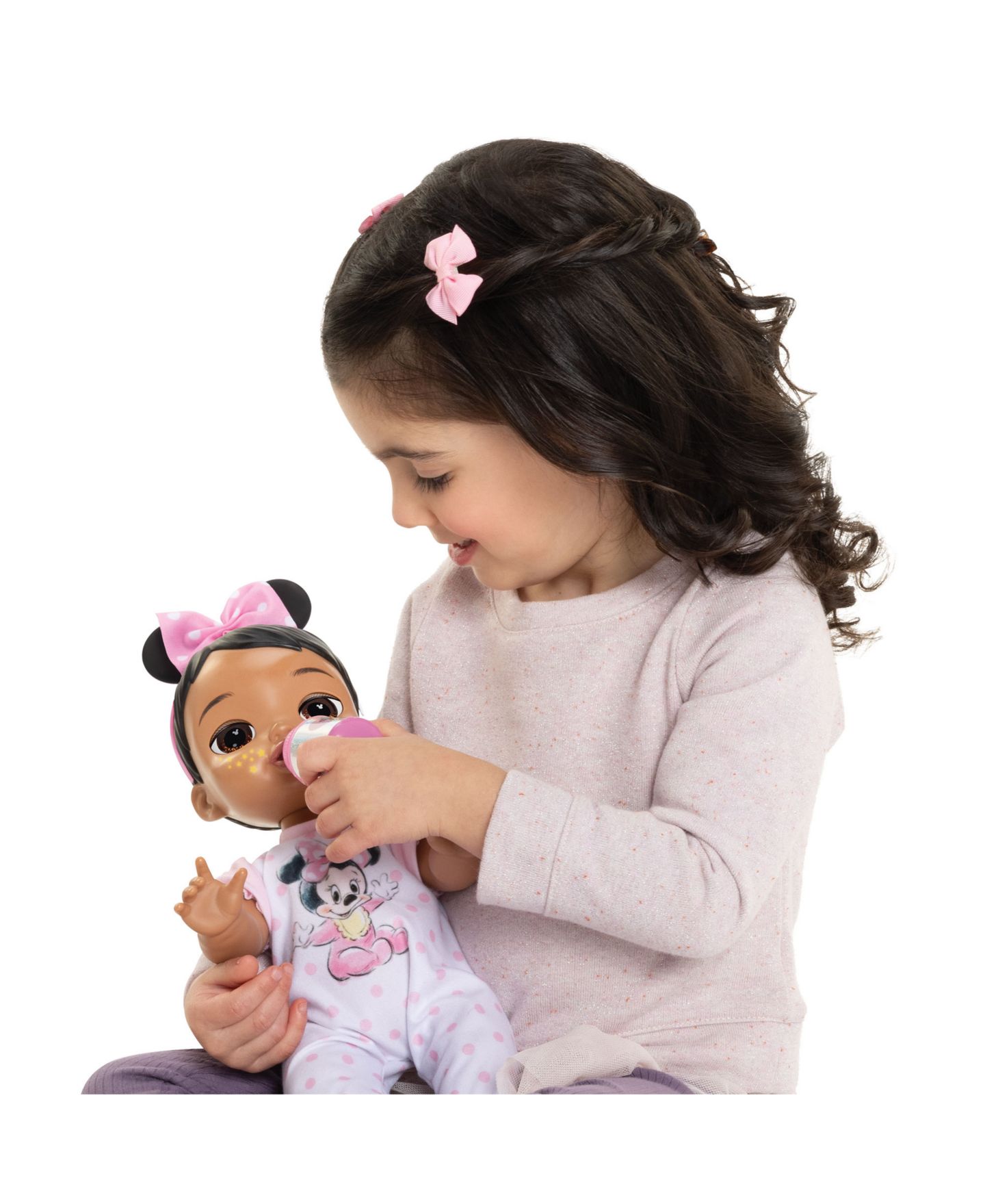 Детская кукла Disney Darlings Deluxe Minnie Light Brown Hair, Brown Eyes Feature Doll — фото 7