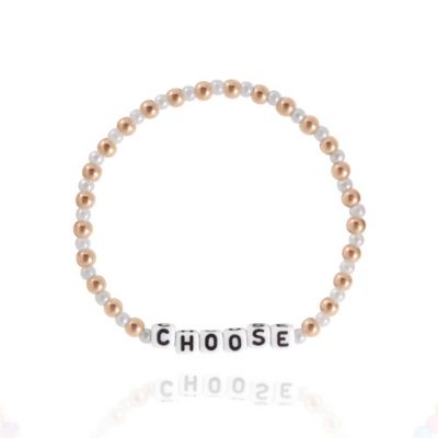 Choose Juicy Heart Charm 3 Piece Beaded Jewelry