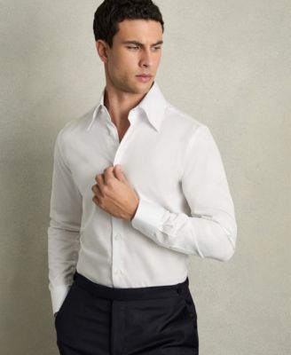 REISS - Men's Regular-Fit Cotton Pin-Collar Shirt