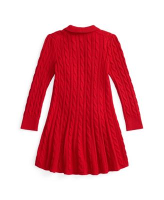 Girls' 2T-6X Lunar New Year Polo Sweater Dress