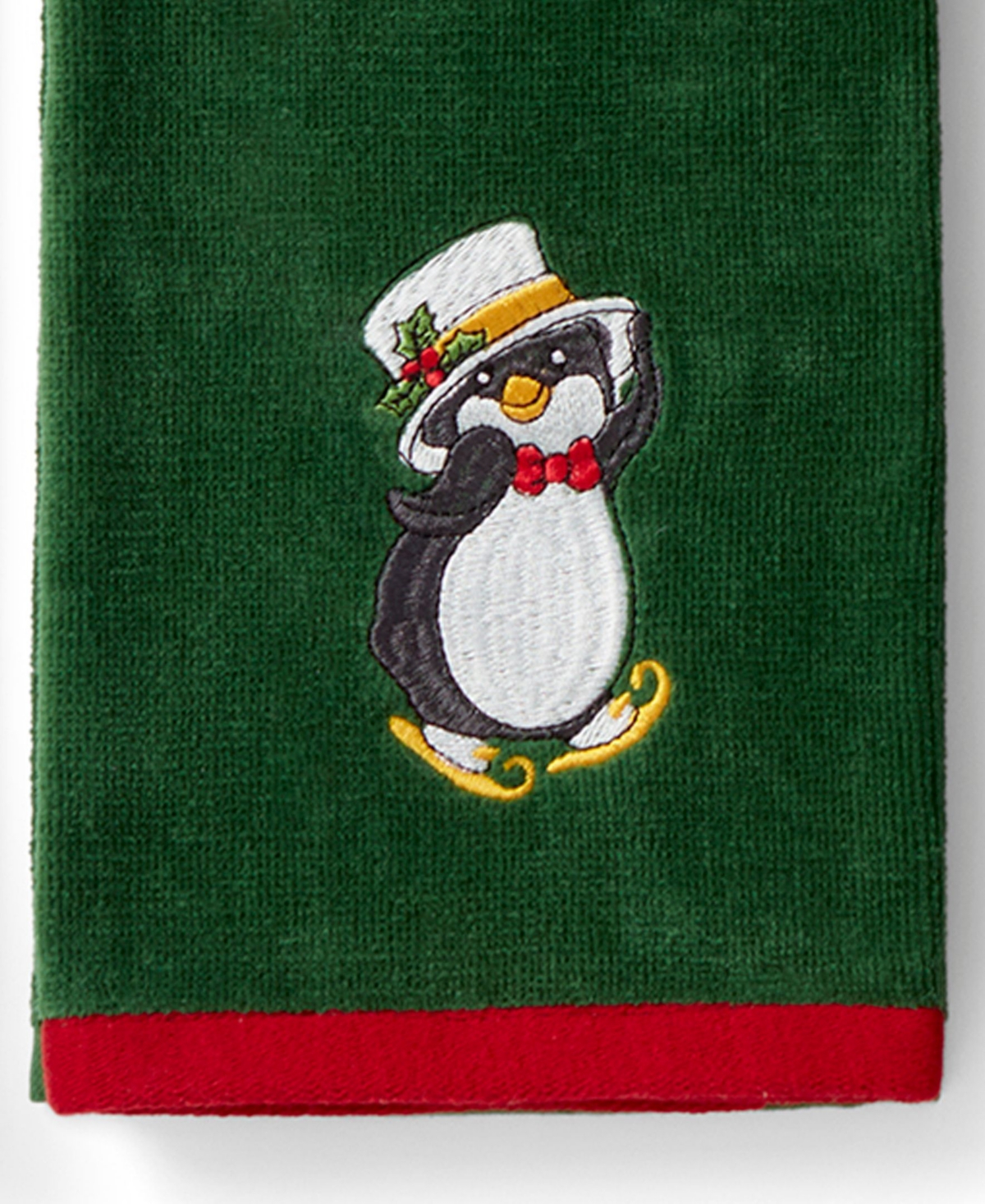 Lenox Holiday Elf, Santa Penguin Cotton Kitchen Towels, Set of 3