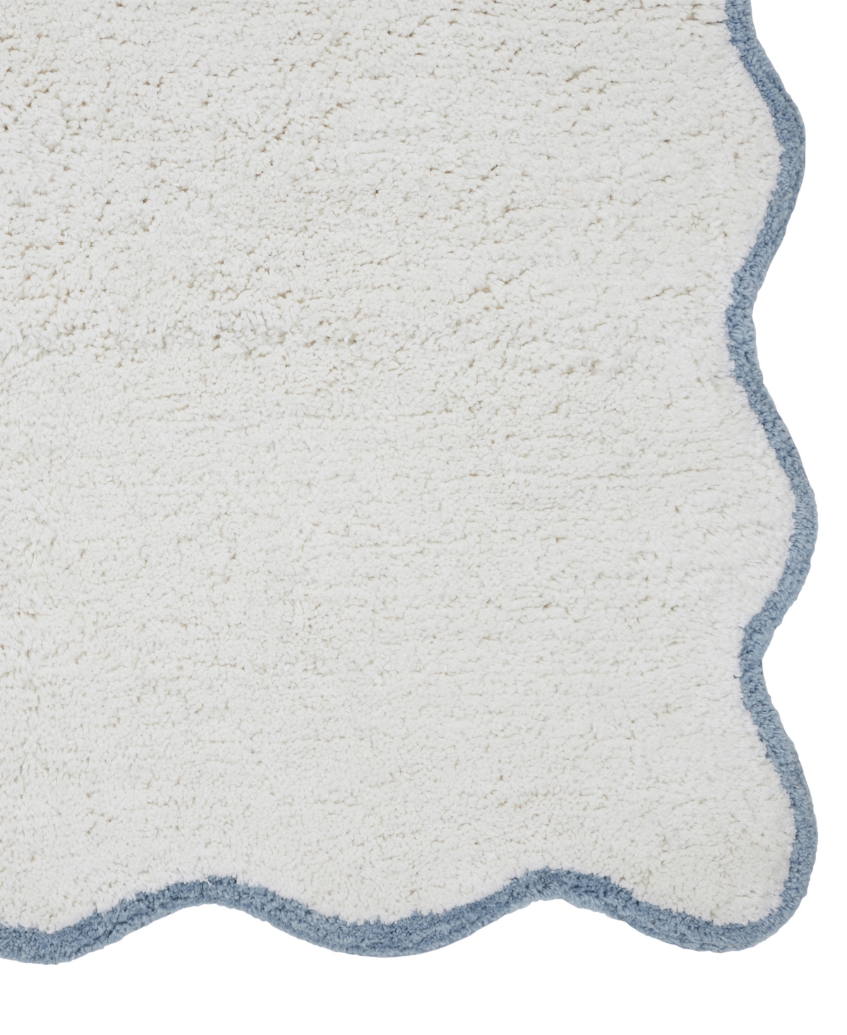 Vcny Home Scallop Cotton Bath Rug, 17" x 24"
