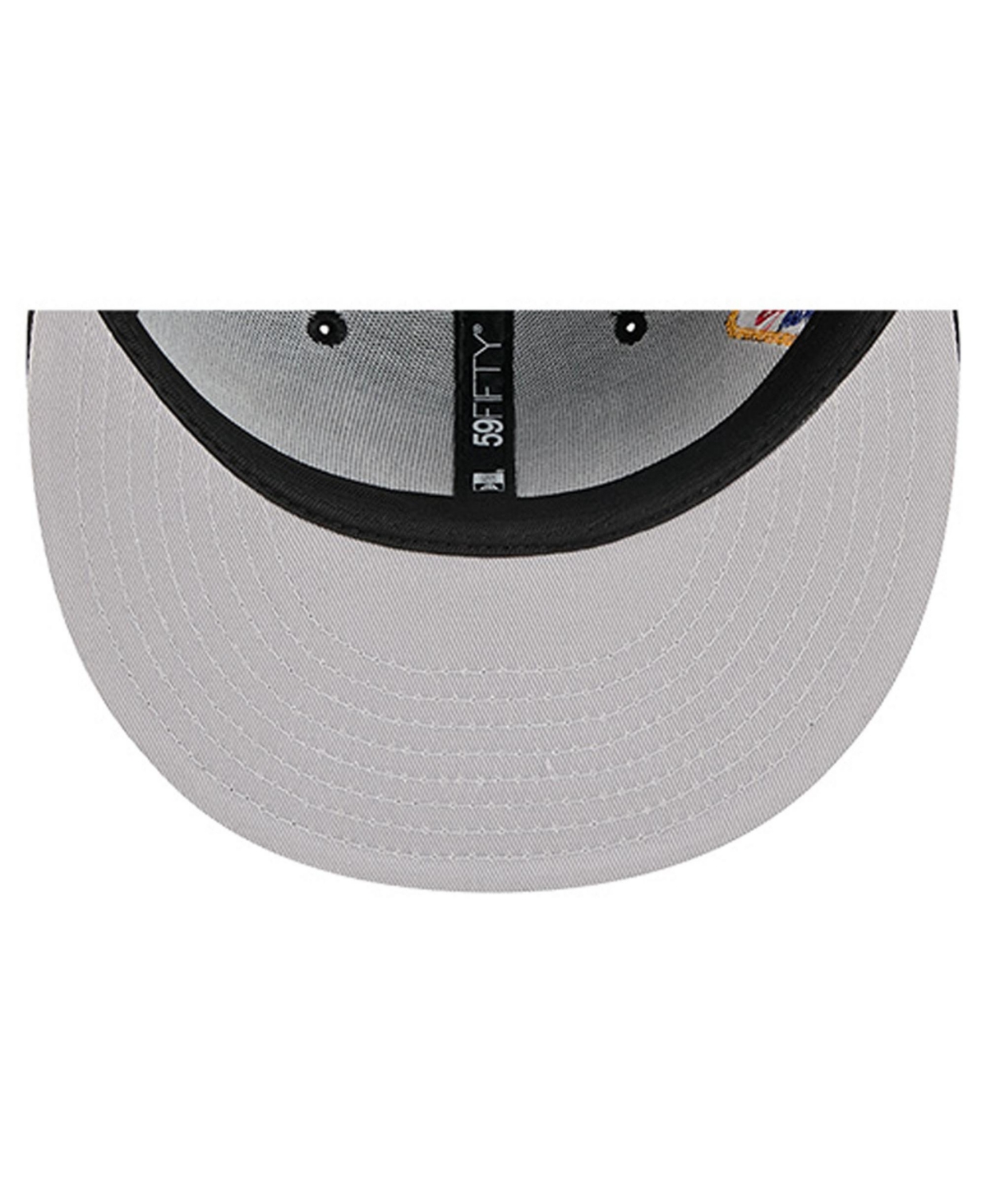 New Era Men's Black Las Vegas Raiders Group Chat 59FIFTY Fitted Hat