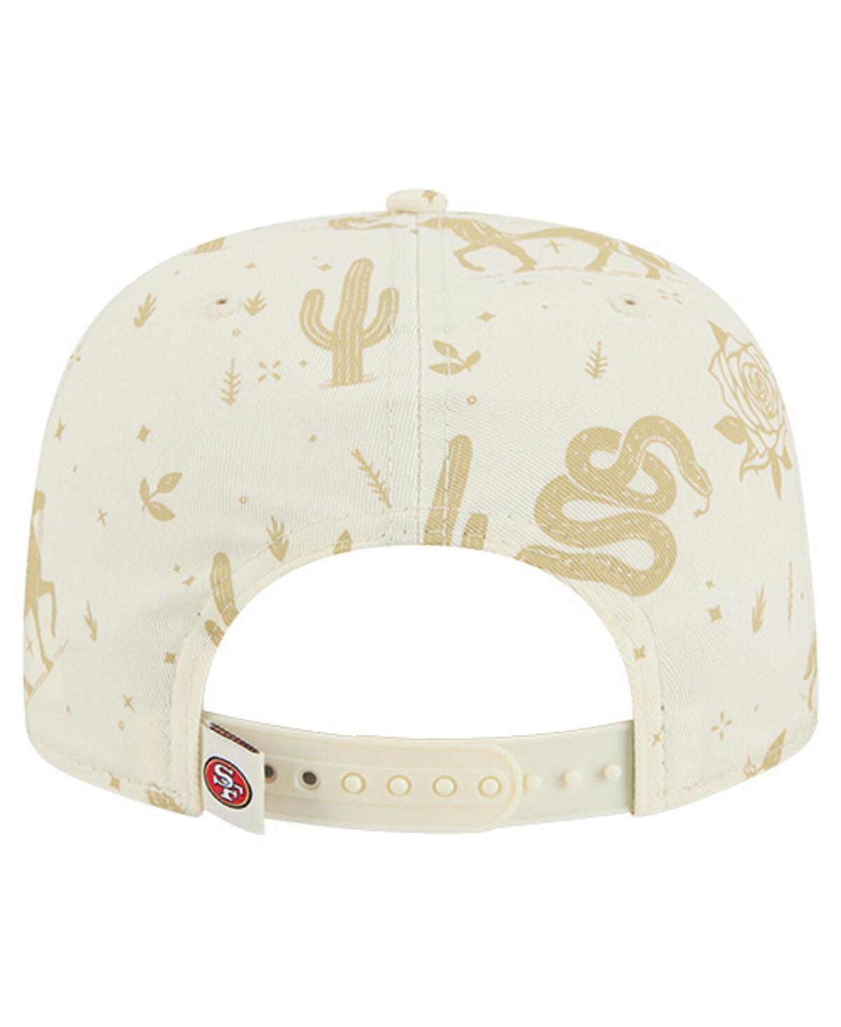 New Era Men's Cream San Francisco 49ers Desert Rose 19twenty Adjustable Hat In Yellow