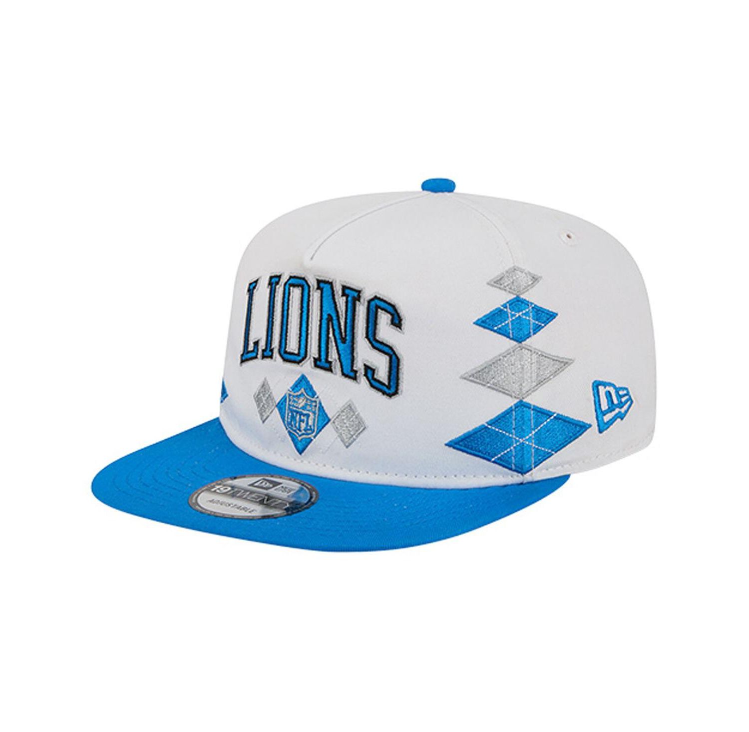 Men's White Detroit Lions Argyle 19TWENTY Adjustable Hat