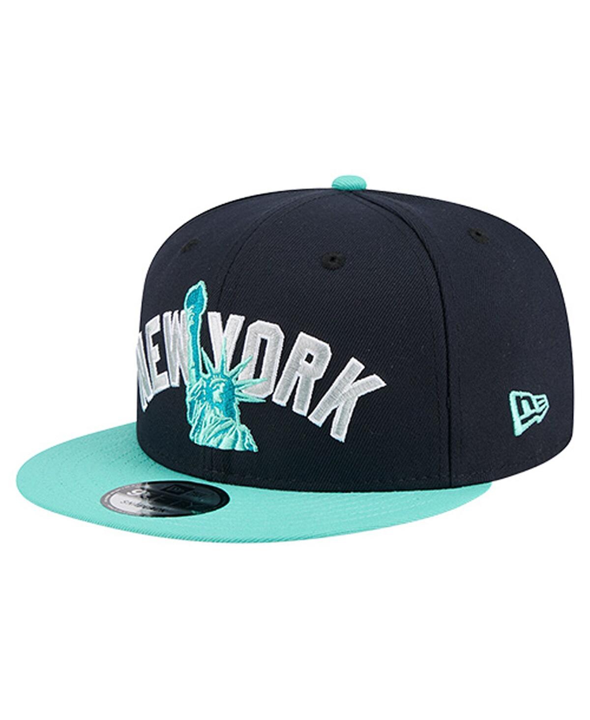 New Era Men's Navy New York Yankees Clear Mint 9fifty Snapback Hat In Black