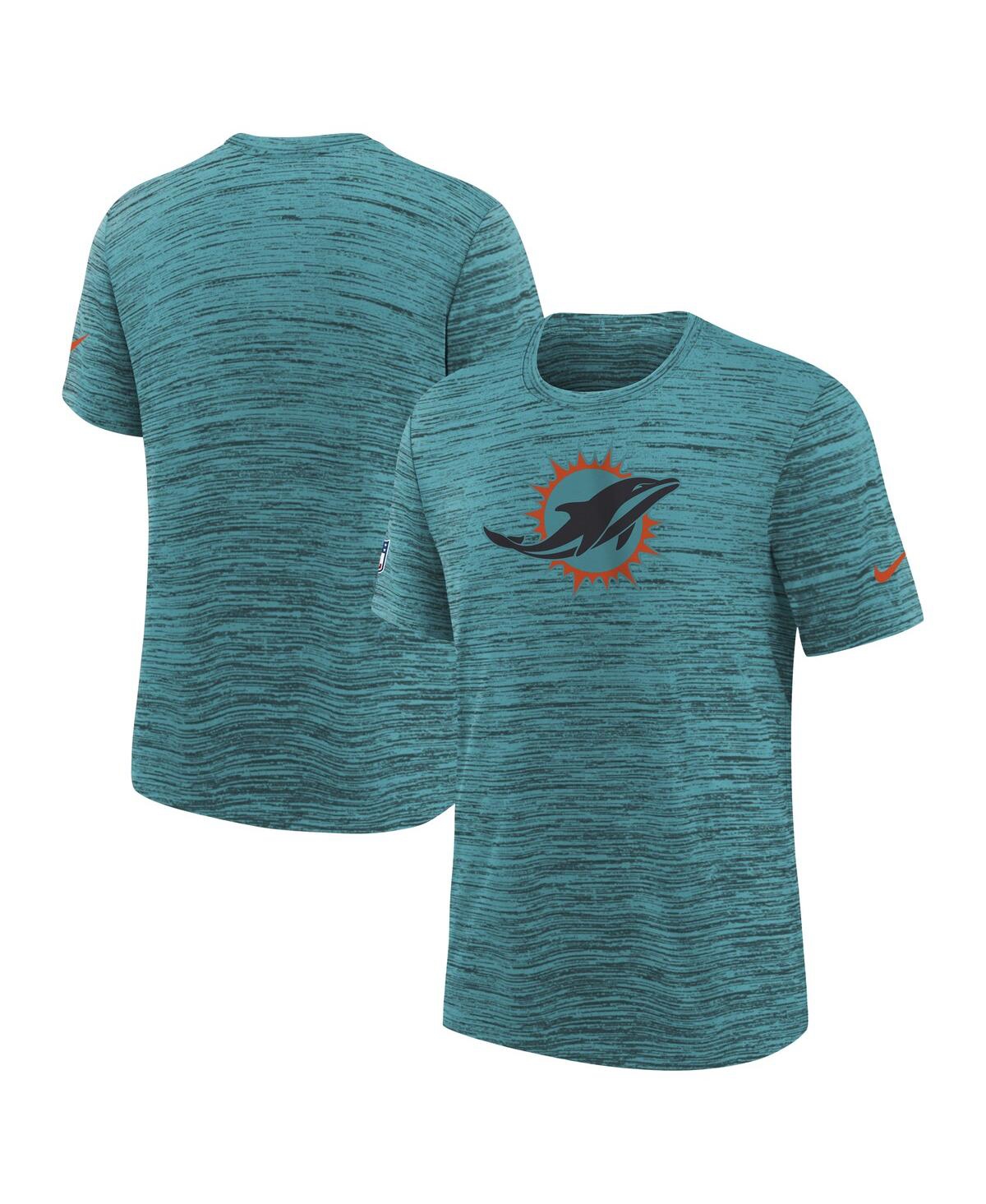 Nike Big Boys and Girls Turbo Green Miami Dolphins 2025 Rivalries Collection Sideline Velocity Dri-fit T-Shirt