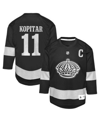 Outerstuff - Big Boys and Girls Anze Kopitar Black Los Angeles Kings Alternate Replica Jersey