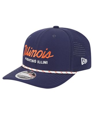 New Era Men's Navy Illinois Fighting Illini Script Performance Rope ...