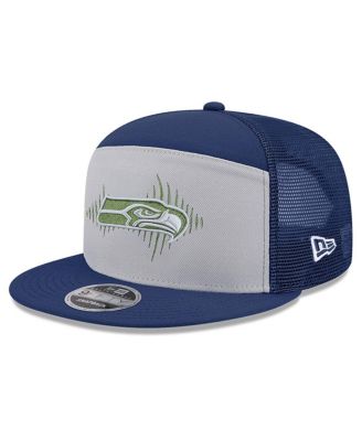New Era - Men's Wolf Gray Seattle Seahawks 2025 Rivalries Collection Team Split Panel 9FIFTY Snapback Hat
