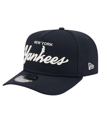 Men's Navy New York Yankees Local Play A-Frame 9FIFTY Snapback Hat