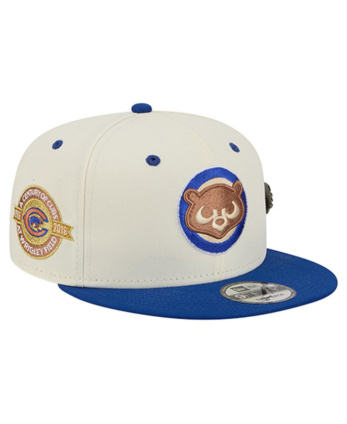 New Era Men's Cream Chicago Cubs Mascot Pin 9FIFTY Snapback Hat
