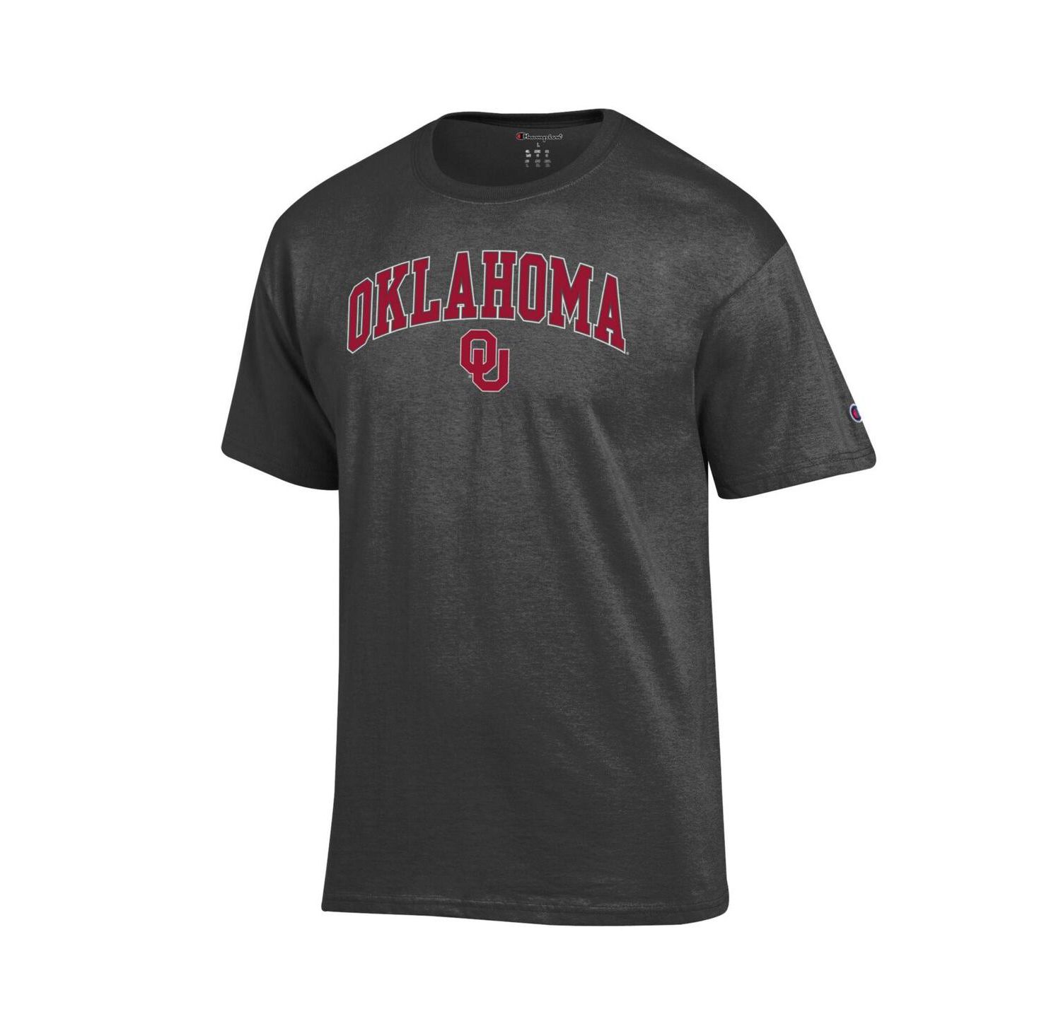 Men's Crimson Oklahoma Sooners Arch Over Logo T-Shirt