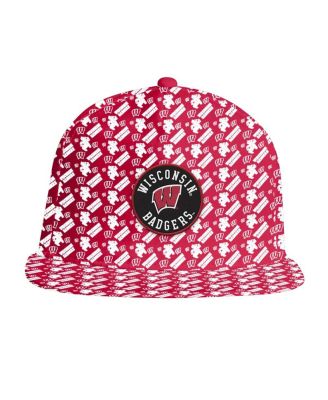 Men's Red Wisconsin Badgers Gameday ArmourFuse Snapback Hat