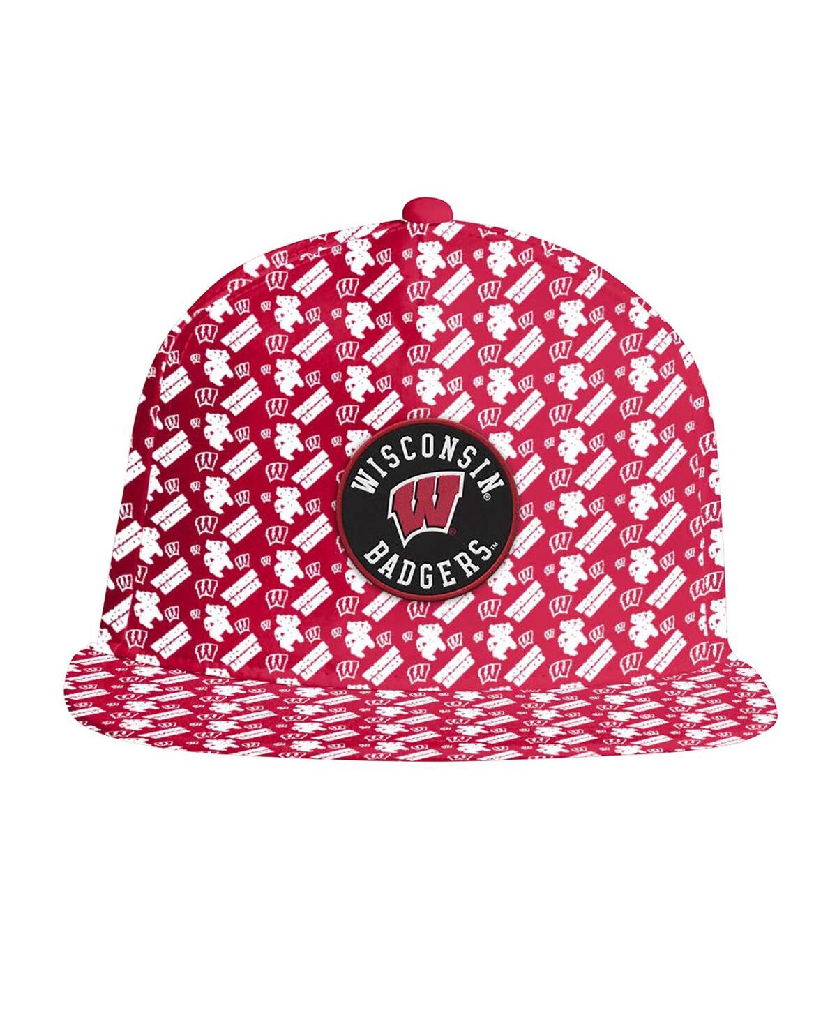 Under Armour Men's Red Wisconsin Badgers Gameday ArmourFuse Snapback Hat