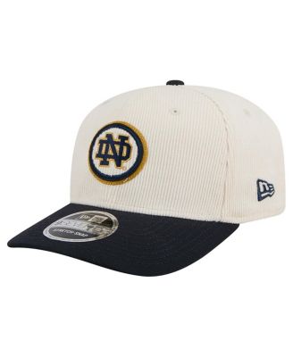 New Era - Men's Cream/Black Notre Dame Fighting Irish Loyal Corduroy 9SEVENTY Adjustable Hat