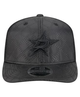 Men's Black Dallas Stars Quilted Nylon 9SEVENTY Adjustable Trucker Hat