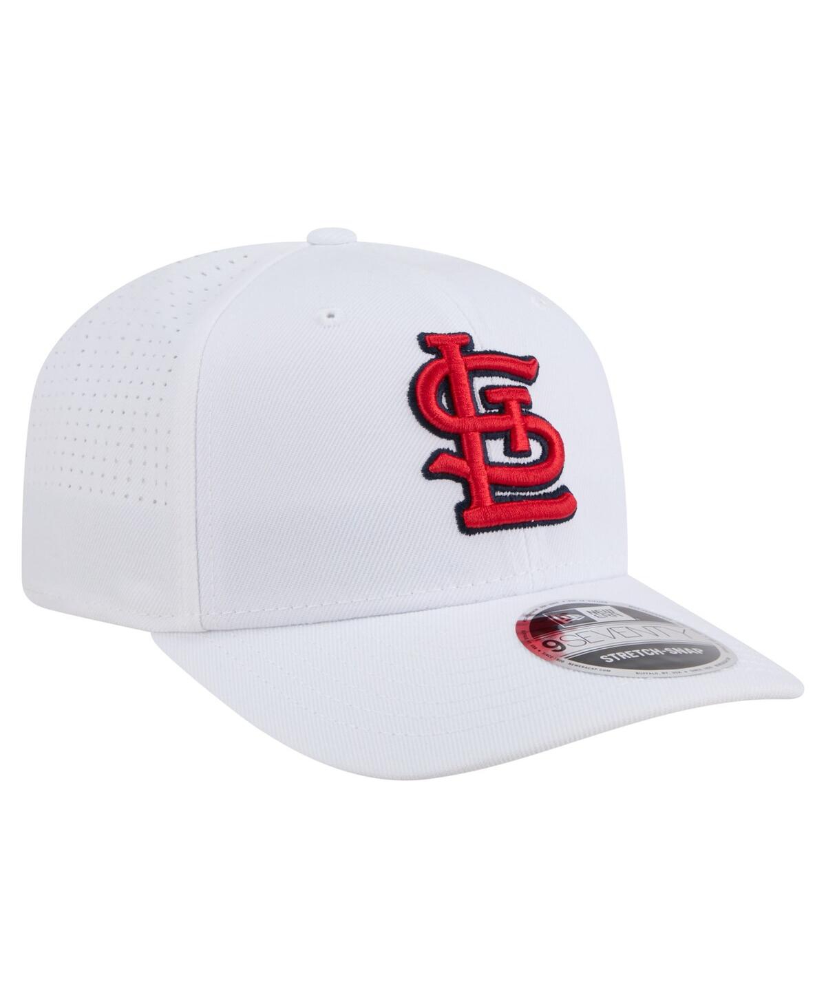 New Era Men's White St. Louis Cardinals Coolera 9seventy Adjustable Hat In White