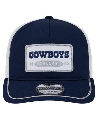 Men's Navy/White Dallas Cowboys Patch 19TWENTY Adjustable Hat