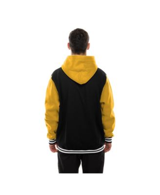Men's Black/Gold Boston Bruins Full-Snap Fleece Hoodie Jacket