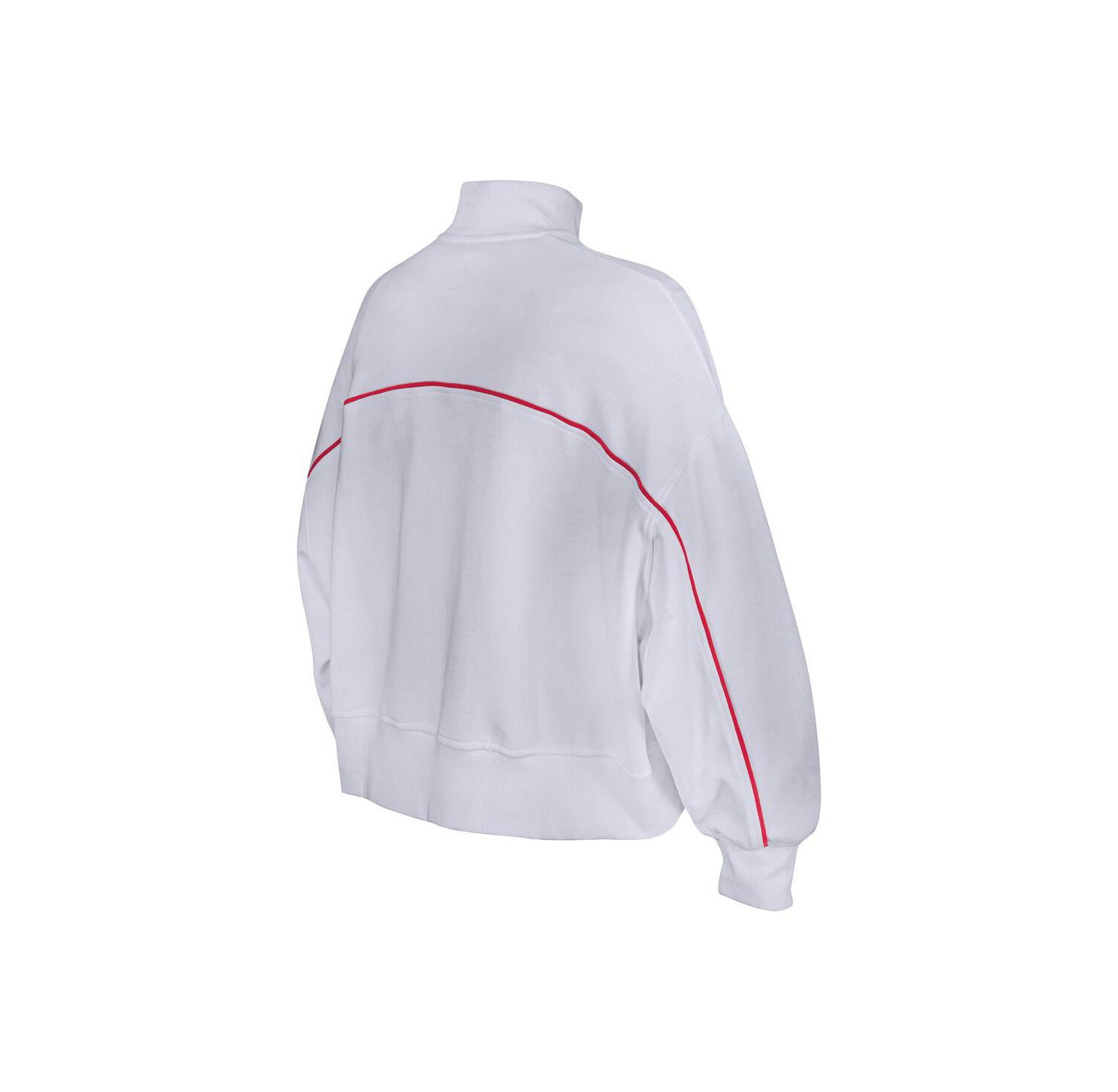 Women's White Kansas City Chiefs Functional Fandom Quarter-Zip Sweatshirt