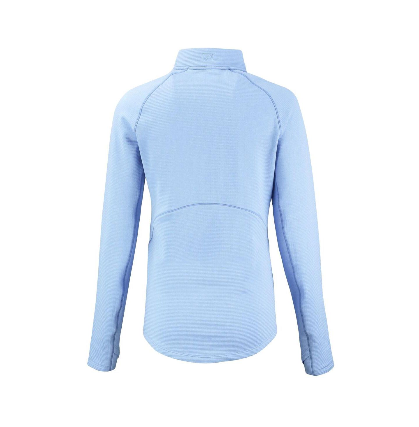 Женская толстовка Cutter & Buck Powder Blue Buffalo Bills Peshastin Eco Fleece Half-Zip — фото 2