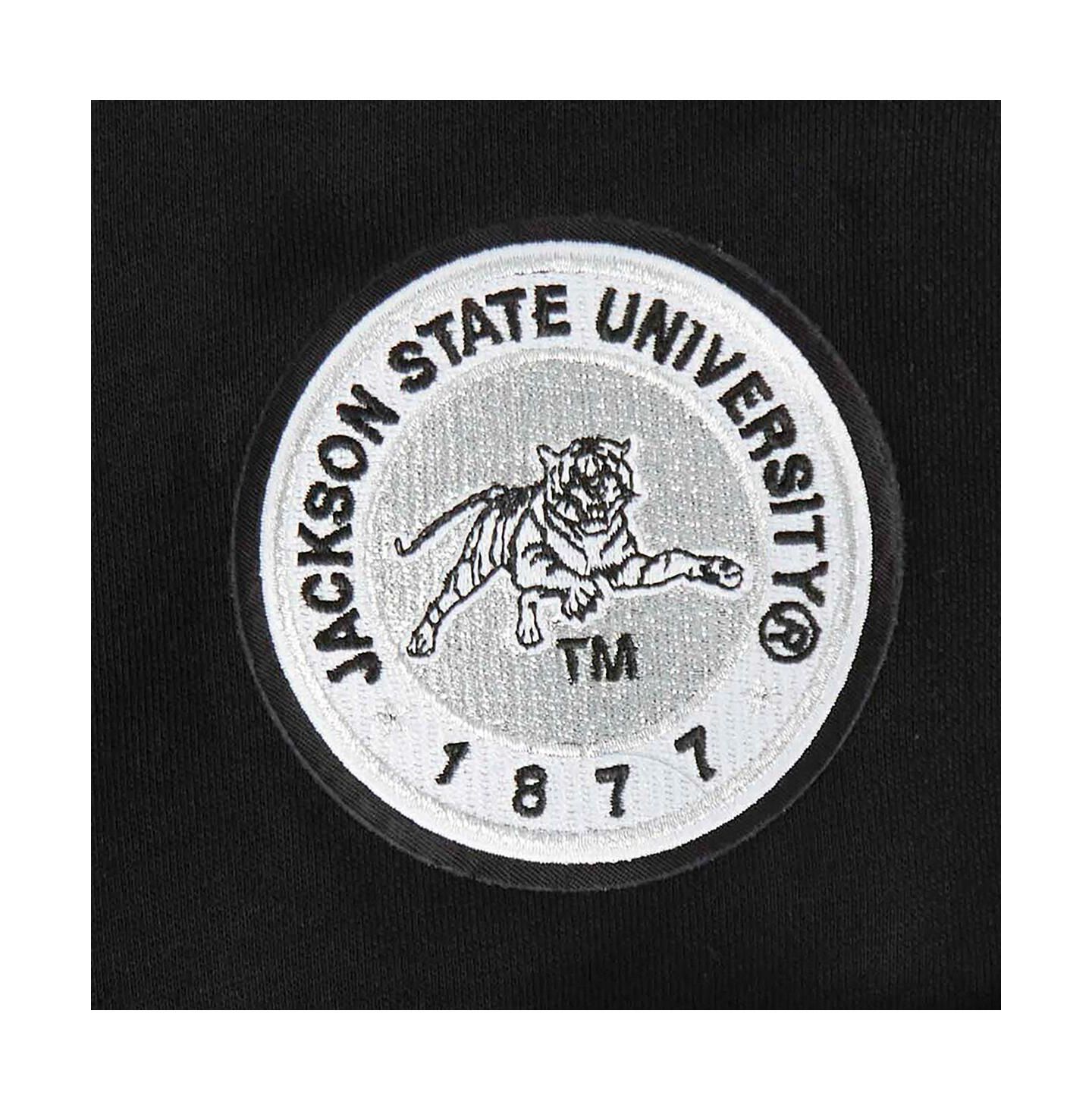 Женские толстовки Pro Standard Black Jackson State Tigers Cropped Pullover — фото 3