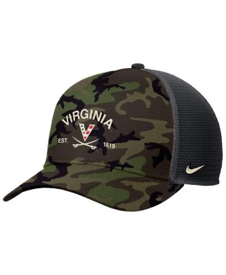 Nike - Men's Camo Virginia Cavaliers 2025 Military Appreciation Rise Adjustable Trucker Hat