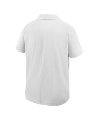 Men's White Baylor Bears Woven Polo Shirt