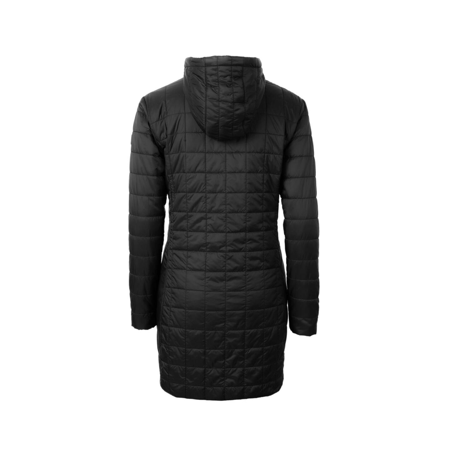 Женская куртка Cutter & Buck Black Pittsburgh Steelers Rainier PrimaLoft Eco Insulated Full-Zip Hooded — фото 2
