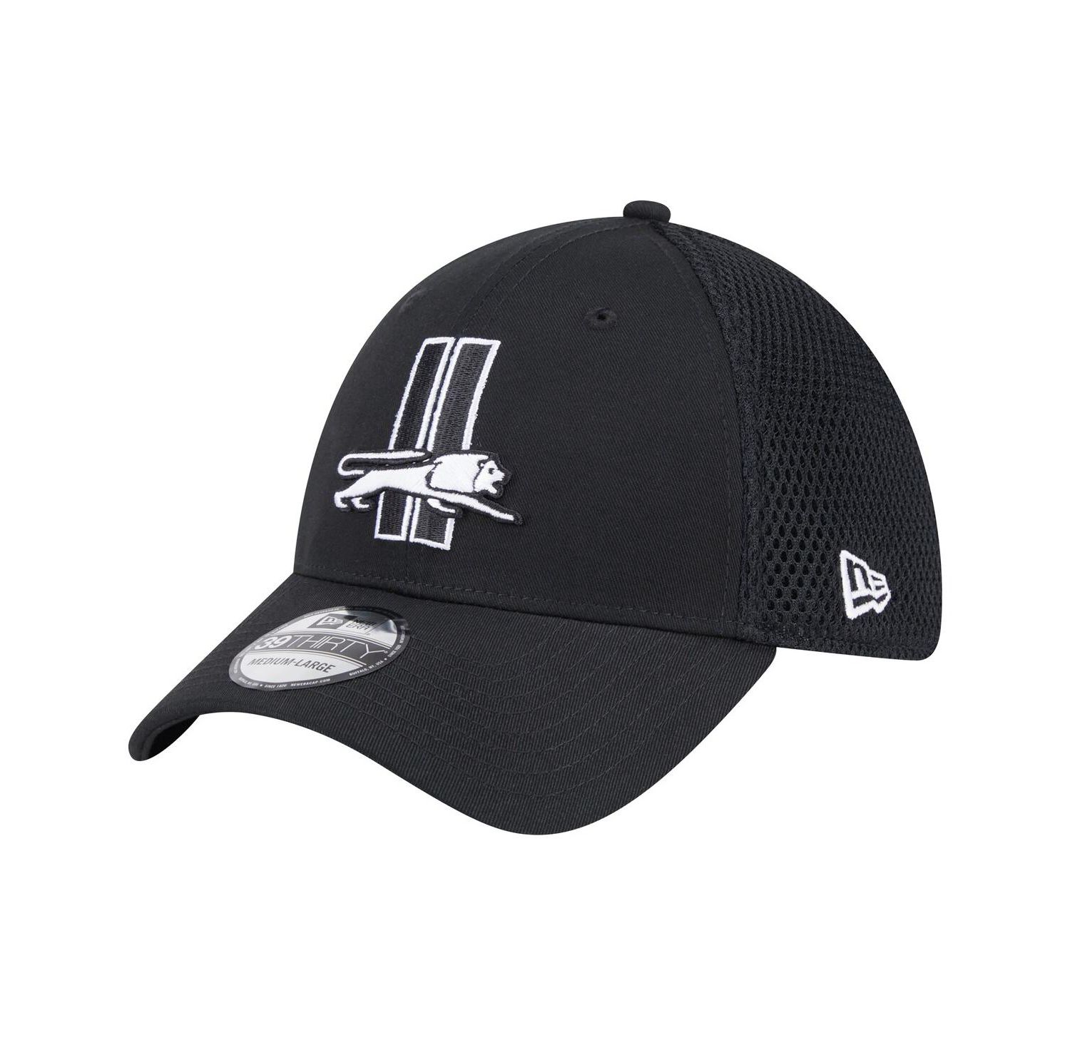 Men's Black Detroit Lions Main Neo 39THIRTY Flex Hat