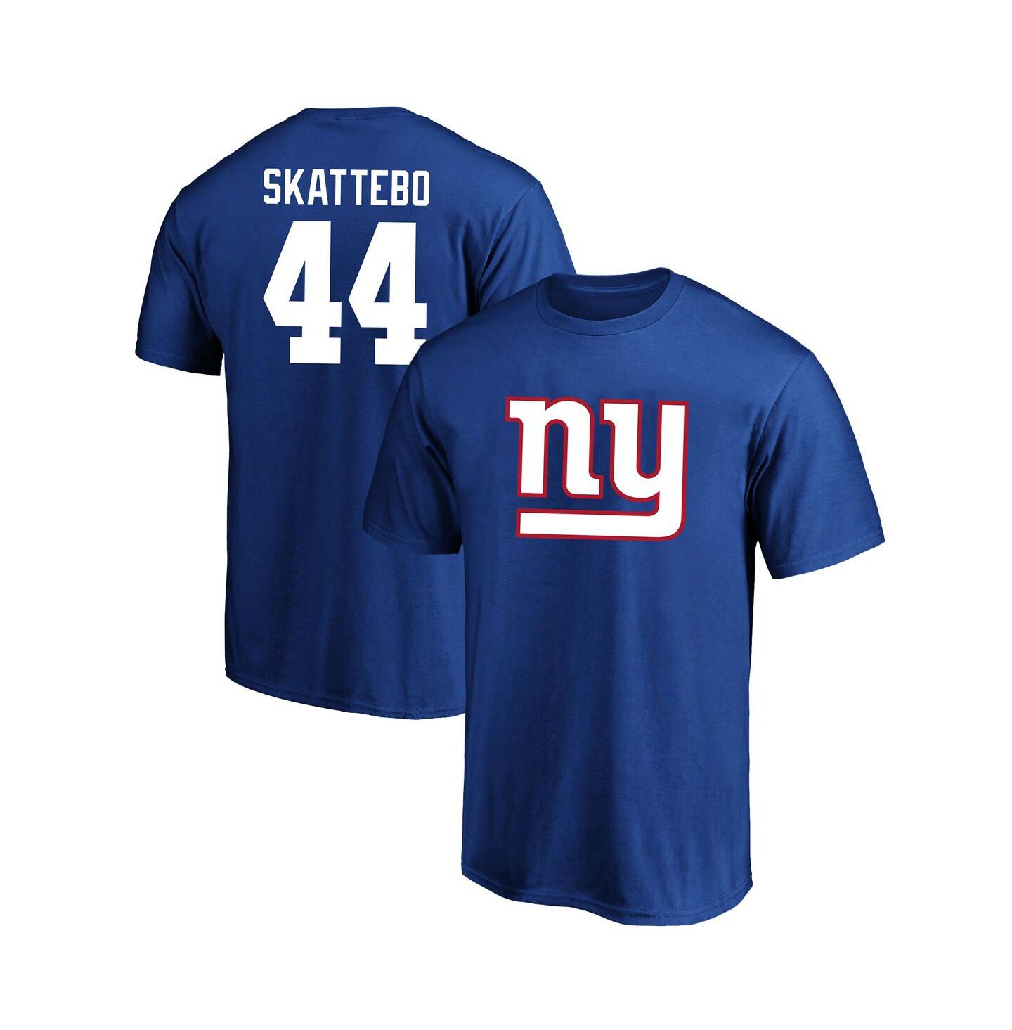 Мужская футболка Fanatics Cam Skattebo Royal New York Giants Big & Tall Name & Number — фото 1