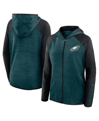 Fanatics - Women's Midnight Green Philadelphia Eagles Plus Size End Around Pass Full-Zip Hoodie