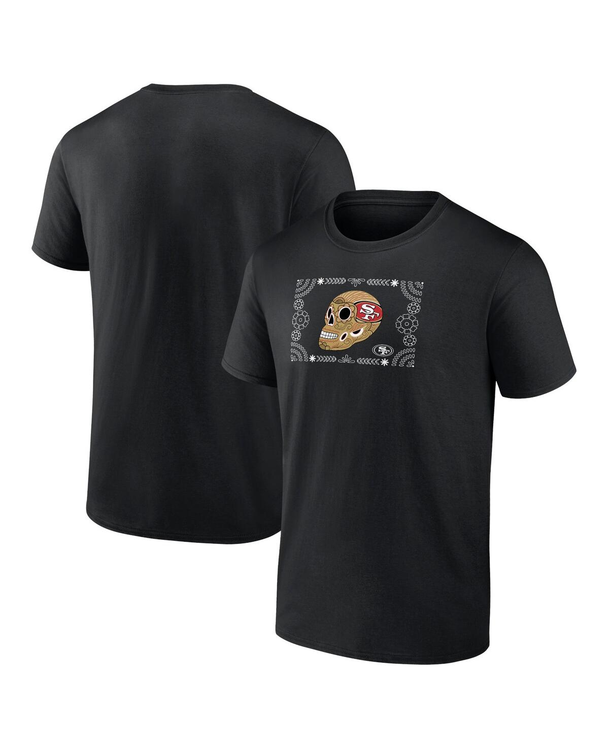Fanatics Mto Label Men's Black San Francisco 49ers Sugar Skull T-shirt