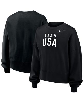 Nike - Women's Black Team USA Oversized Phoenix Pullover Sweatshirt