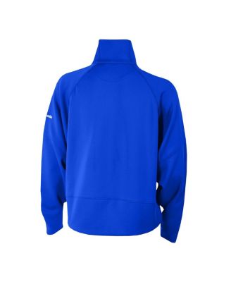 Women's Blue New York Rangers Wickhams Hills Raglan Omni-Wick Half-Zip Pullover Sweatshirt